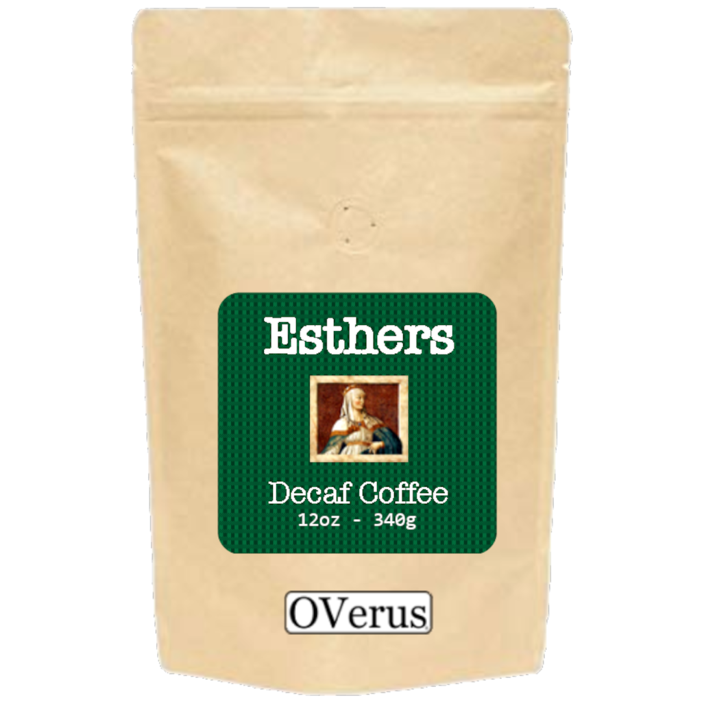 Esthers decaf coffee bag